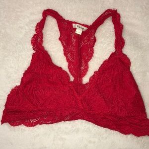 Red Lace Bralette